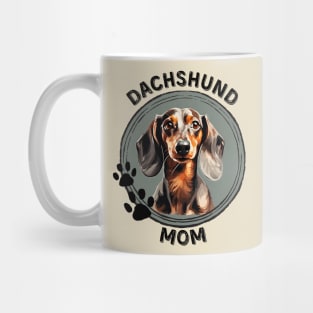 Dachshund Doxie Wiener Dog Mom Dog Breed Portrait T-Shirt Mug